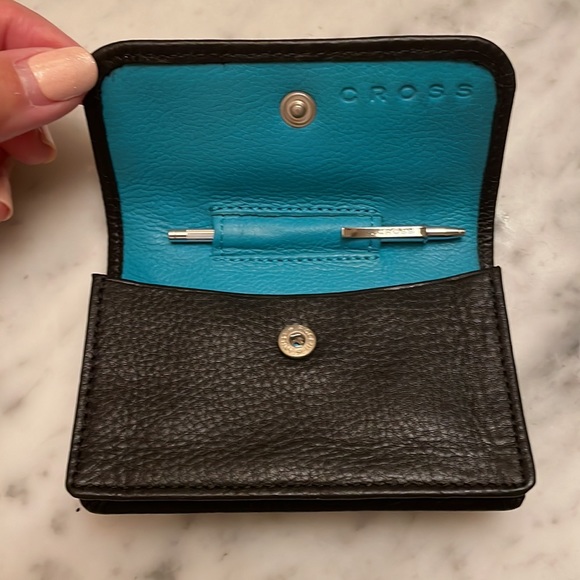 Cross brand folded card case with pen - Picture 2 of 3